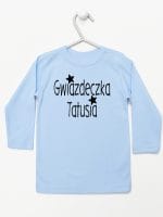 gwiazdka tatusia koszulka z długim rękawem kolor błękitny 070