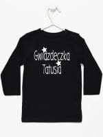 gwiazdka tatusia koszulka z długim rękawem kolor czarny 070
