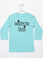 gwiazdka tatusia koszulka z długim rękawem kolor miętowy 070