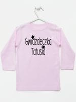 gwiazdka tatusia koszulka z długim rękawem kolor różowy 070