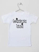 gwiazdka tatusia koszulka z krótkim rękawem kolor biały 070