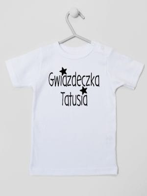gwiazdka tatusia koszulka z krótkim rękawem kolor biały 070
