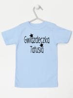gwiazdka tatusia koszulka z krótkim rękawem kolor błękitny 070