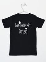 gwiazdka tatusia koszulka z krótkim rękawem kolor czarny 070