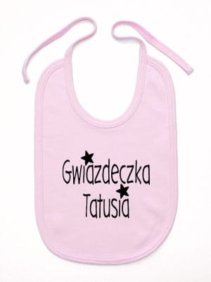 gwiazdka tatusia śliniak niemowlęcy kolor różowy 070