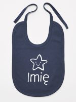 gwiazdka z imieniem maluszka śliniak niemowlęcy kolor granatowy 128