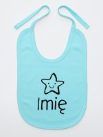 gwiazdka z imieniem maluszka śliniak niemowlęcy kolor miętowy 128