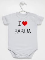 i love babcia body z krótkim rękawem kolor szary 107 i love babcia body z krótkim rękawem kolor szary 107