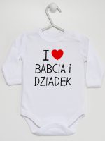 i love babcia i dziadek body z długim rękawem kolor biały 109 i love babcia i dziadek body z długim rękawem kolor biały 109