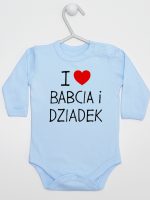 i love babcia i dziadek body z długim rękawem kolor błękitny 109 i love babcia i dziadek body z długim rękawem kolor błękitny 109