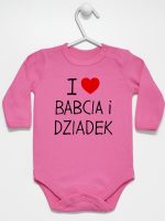 i love babcia i dziadek body z długim rękawem kolor ciemny różowy 109 i love babcia i dziadek body z długim rękawem kolor ciemny różowy 109
