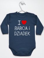 i love babcia i dziadek body z długim rękawem kolor granatowy 109 i love babcia i dziadek body z długim rękawem kolor granatowy 109