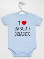 i love babcia i dziadek body z krótkim rękawem kolor błękitny 109 i love babcia i dziadek body z krótkim rękawem kolor błękitny 109