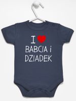 i love babcia i dziadek body z krótkim rękawem kolor granatowy 109 i love babcia i dziadek body z krótkim rękawem kolor granatowy 109