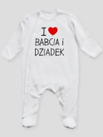 i love babcia i dziadek pajacyk śpioszek ze stópkami 109