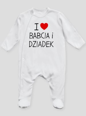i love babcia i dziadek pajacyk śpioszek ze stópkami 109