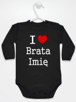 i love brata z imieniem body z długim rękawem kolor czarny 168 i love brata z imieniem body z długim rękawem kolor czarny 168