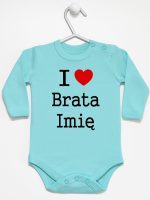i love brata z imieniem body z długim rękawem kolor miętowy 168 i love brata z imieniem body z długim rękawem kolor miętowy 168