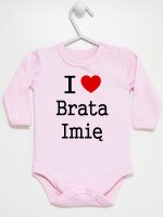 i love brata z imieniem body z długim rękawem kolor różowy 168 i love brata z imieniem body z długim rękawem kolor różowy 168