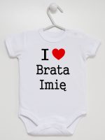 i love brata z imieniem body z krótkim rękawem kolor biały 168 i love brata z imieniem body z krótkim rękawem kolor biały 168