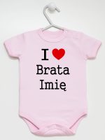 i love brata z imieniem body z krótkim rękawem kolor różowy 168 i love brata z imieniem body z krótkim rękawem kolor różowy 168