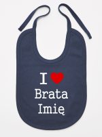 i love brata z imieniem śliniak niemowlęcy kolor granatowy 168