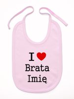 i love brata z imieniem śliniak niemowlęcy kolor różowy 168