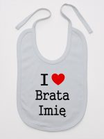 i love brata z imieniem śliniak niemowlęcy kolor szary 168
