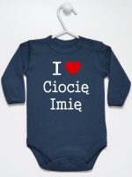 i love ciocię z imieniem body z długim rękawem kolor granatowy 167 i love ciocię z imieniem body z długim rękawem kolor granatowy 167