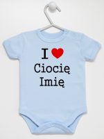 i love ciocię z imieniem body z krótkim rękawem kolor błękitny 167 i love ciocię z imieniem body z krótkim rękawem kolor błękitny 167