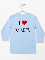 i love dziadek koszulka z długim rękawem kolor błękitny 108
