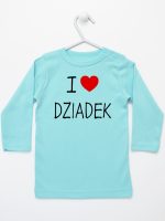 i love dziadek koszulka z długim rękawem kolor miętowy 108
