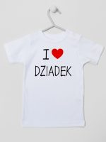 i love dziadek koszulka z krótkim rękawem kolor biały 108