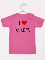i love dziadek koszulka z krótkim rękawem kolor ciemny różowy 108