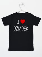 i love dziadek koszulka z krótkim rękawem kolor czarny 108