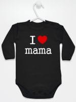 i love mama body z długim rękawem kolor czarny 009 i love mama body z długim rękawem kolor czarny 009