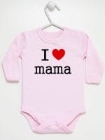 i love mama body z długim rękawem kolor różowy 009 i love mama body z długim rękawem kolor różowy 009
