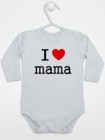 i love mama body z długim rękawem kolor szary 009 i love mama body z długim rękawem kolor szary 009