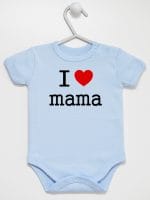 i love mama body z krótkim rękawem kolor błękitny 009 i love mama body z krótkim rękawem kolor błękitny 009