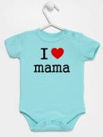 i love mama body z krótkim rękawem kolor miętowy 009 i love mama body z krótkim rękawem kolor miętowy 009