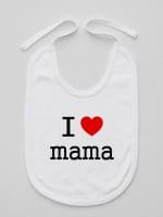 i love mama śliniak niemowlęcy kolor biały 009
