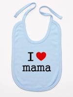 i love mama śliniak niemowlęcy kolor błękitny 009