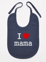 i love mama śliniak niemowlęcy kolor granatowy 009