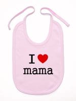 i love mama śliniak niemowlęcy kolor różowy 009