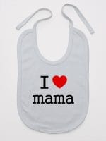 i love mama śliniak niemowlęcy kolor szary 009
