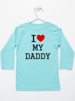 i love my daddy koszulka z długim rękawem kolor miętowy 137