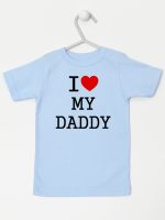 i love my daddy koszulka z krótkim rękawem kolor błękitny 137