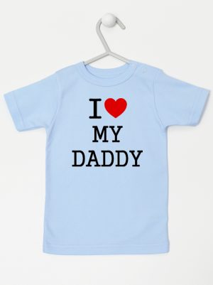 i love my daddy koszulka z krótkim rękawem kolor błękitny 137