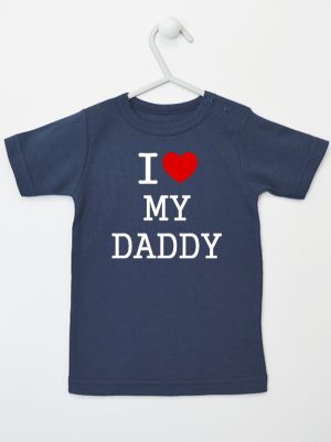 i love my daddy koszulka z krótkim rękawem kolor granatowy 137