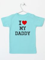 i love my daddy koszulka z krótkim rękawem kolor miętowy 137